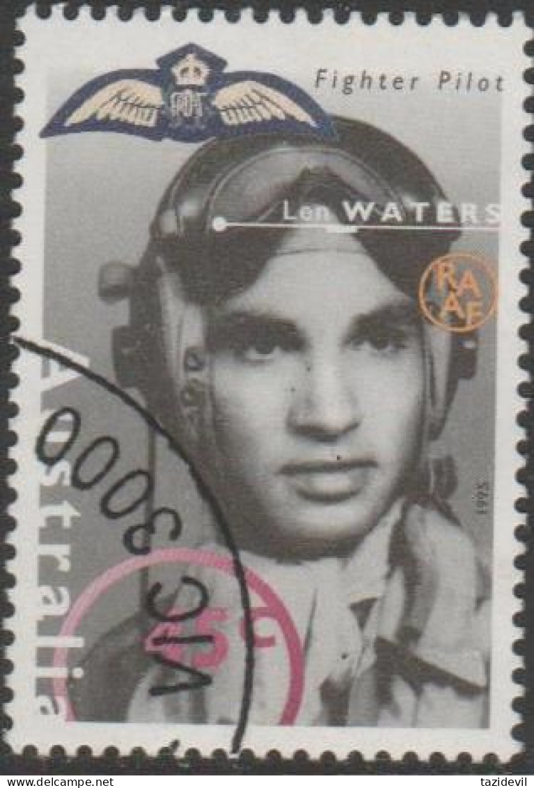 AUSTRALIA - USED 1995 45c Australia Remembers II - Len Waters - Fighter Pilot - Used Stamps