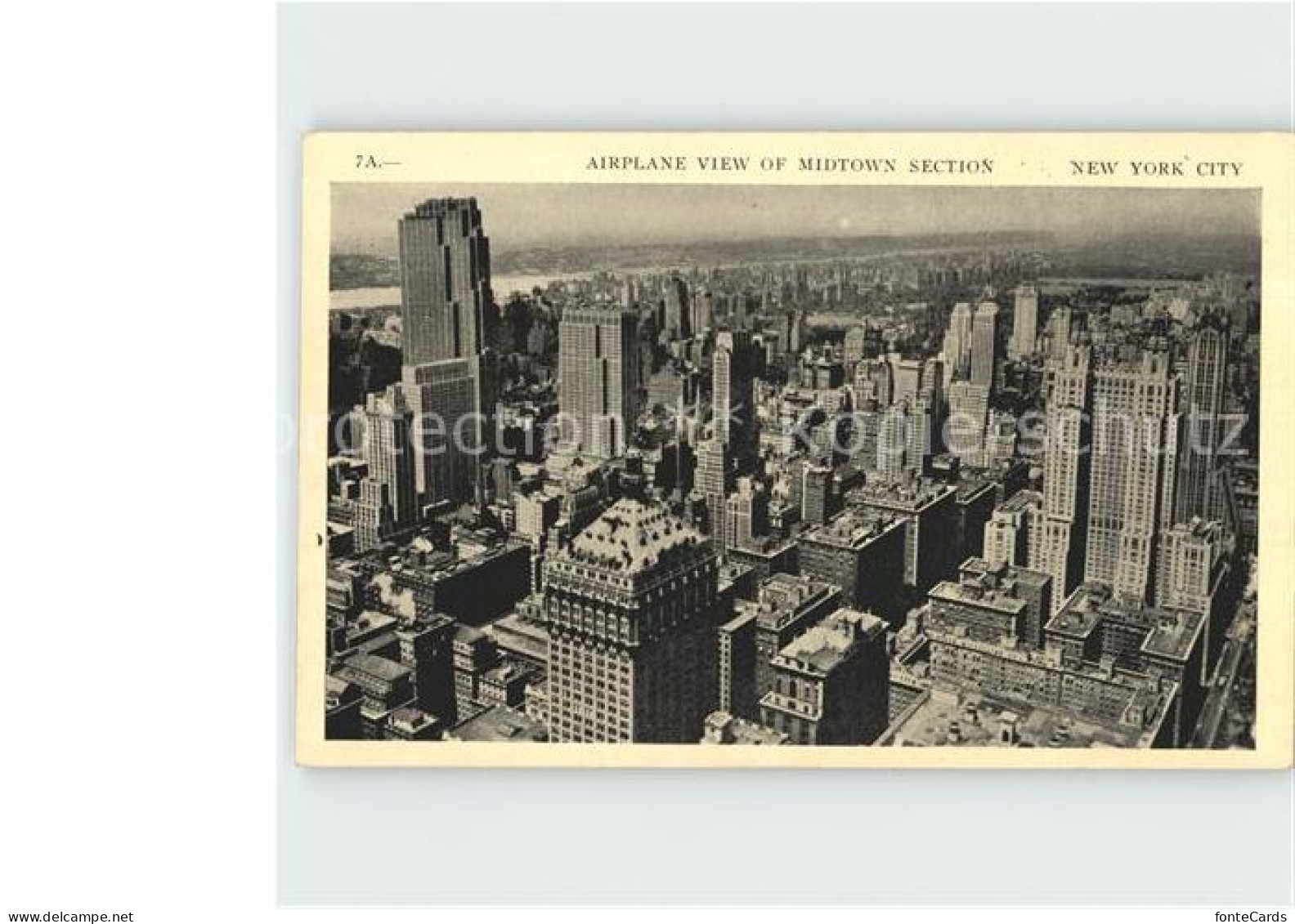 72224488 New_York_City Fliegeraufnahme Midtown Section  - Andere & Zonder Classificatie