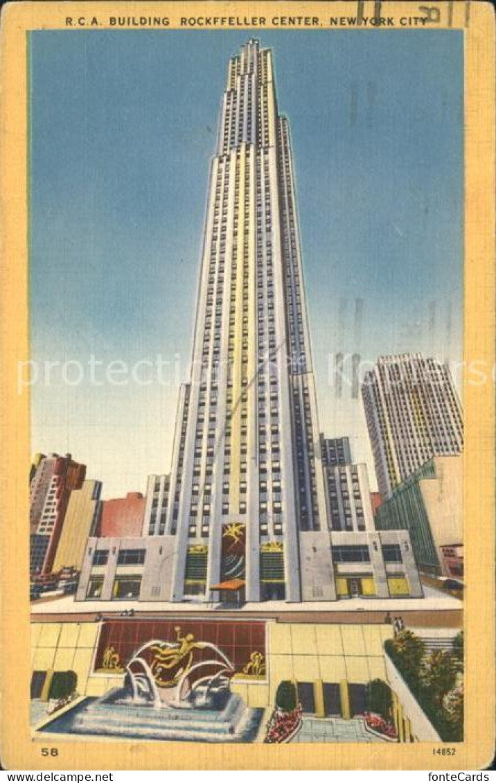 72221662 New_York_City RCA Building Rockffeller Center  - Andere & Zonder Classificatie