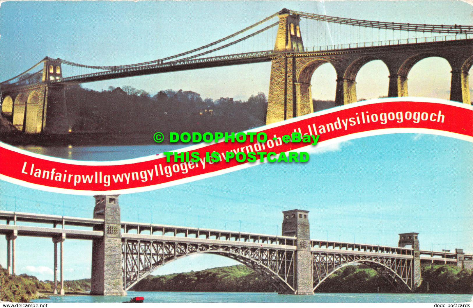 R524431 Menai Bridge. Britannia Bridge. N.0667. Dennis. 1983. Multi View - World