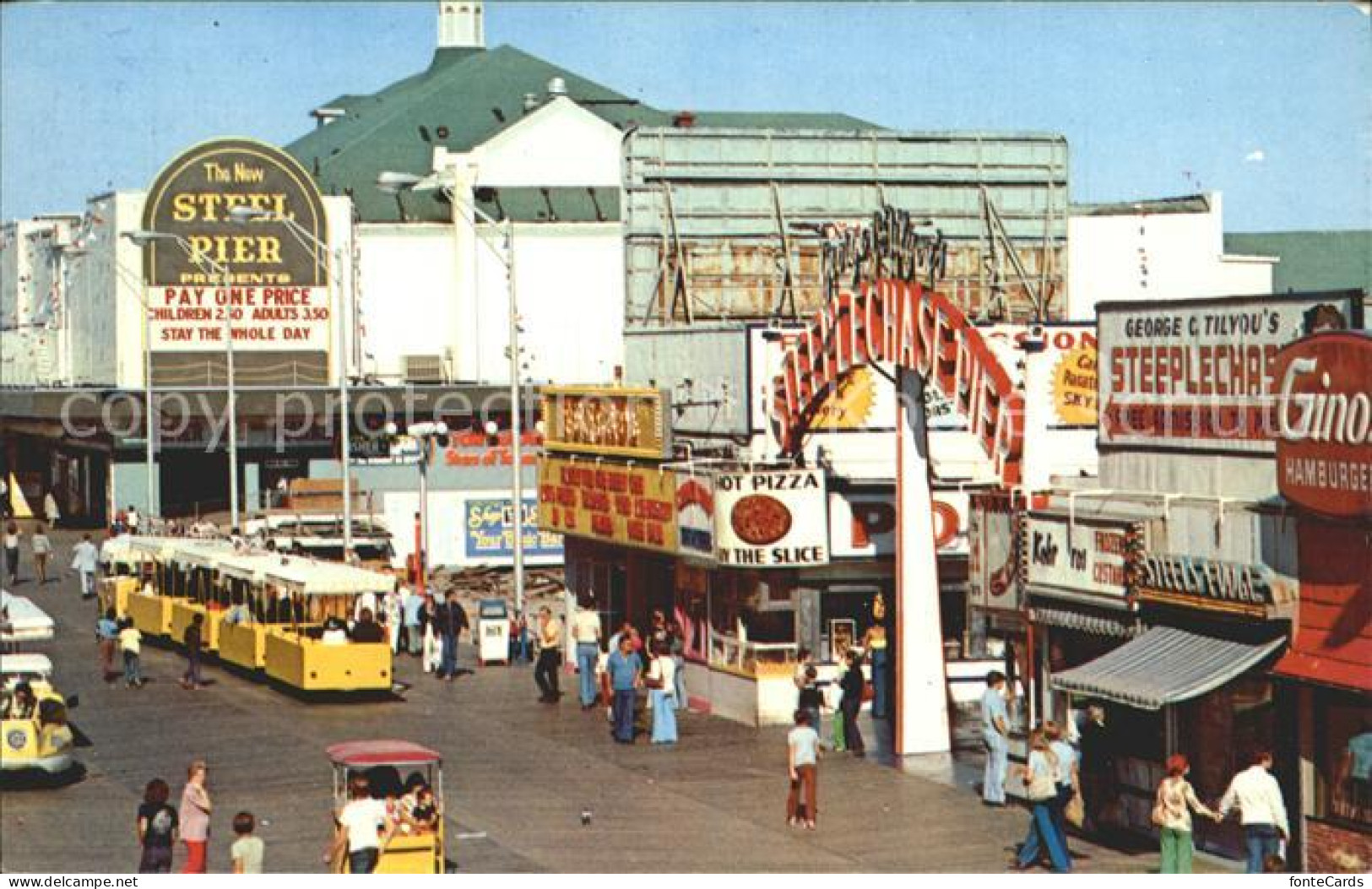 72217982 Atlantic_City_New_Jersey A View Of The Boardwalk At Pennsylvania Avenue - Andere & Zonder Classificatie