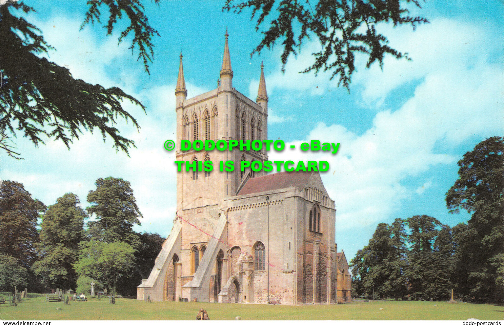 R524455 The Abbey. Pershore. PT10784. 1978 - World