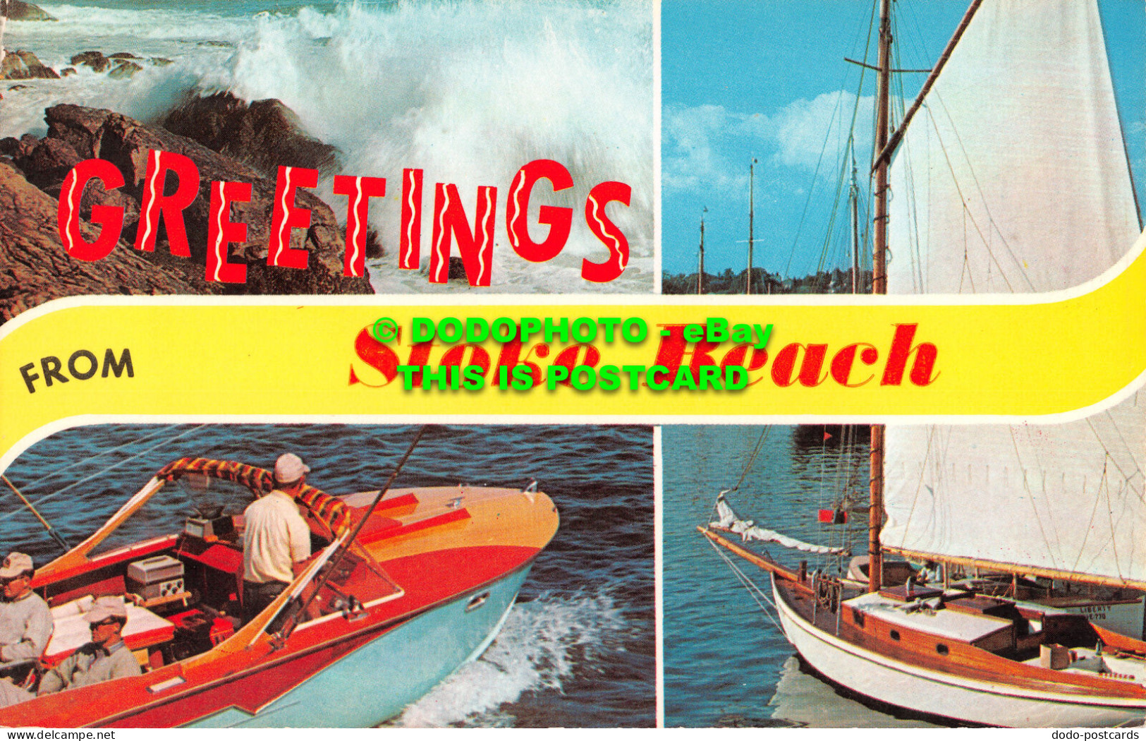 R524459 Greetings From Stoke Beach. N.P.O. Belfast. Litho Canada. 1970. Multi Vi - World