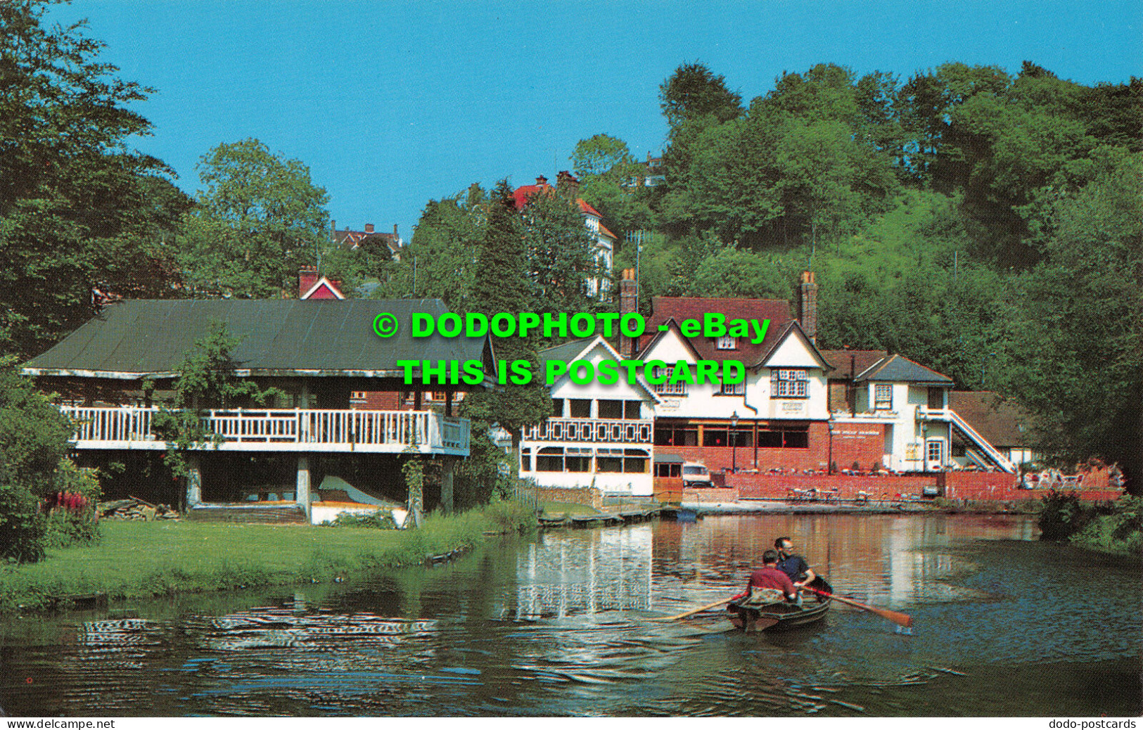 R524490 1231. The River Wey And Boathouse. Guildford. Natural Colour Series. The - Welt