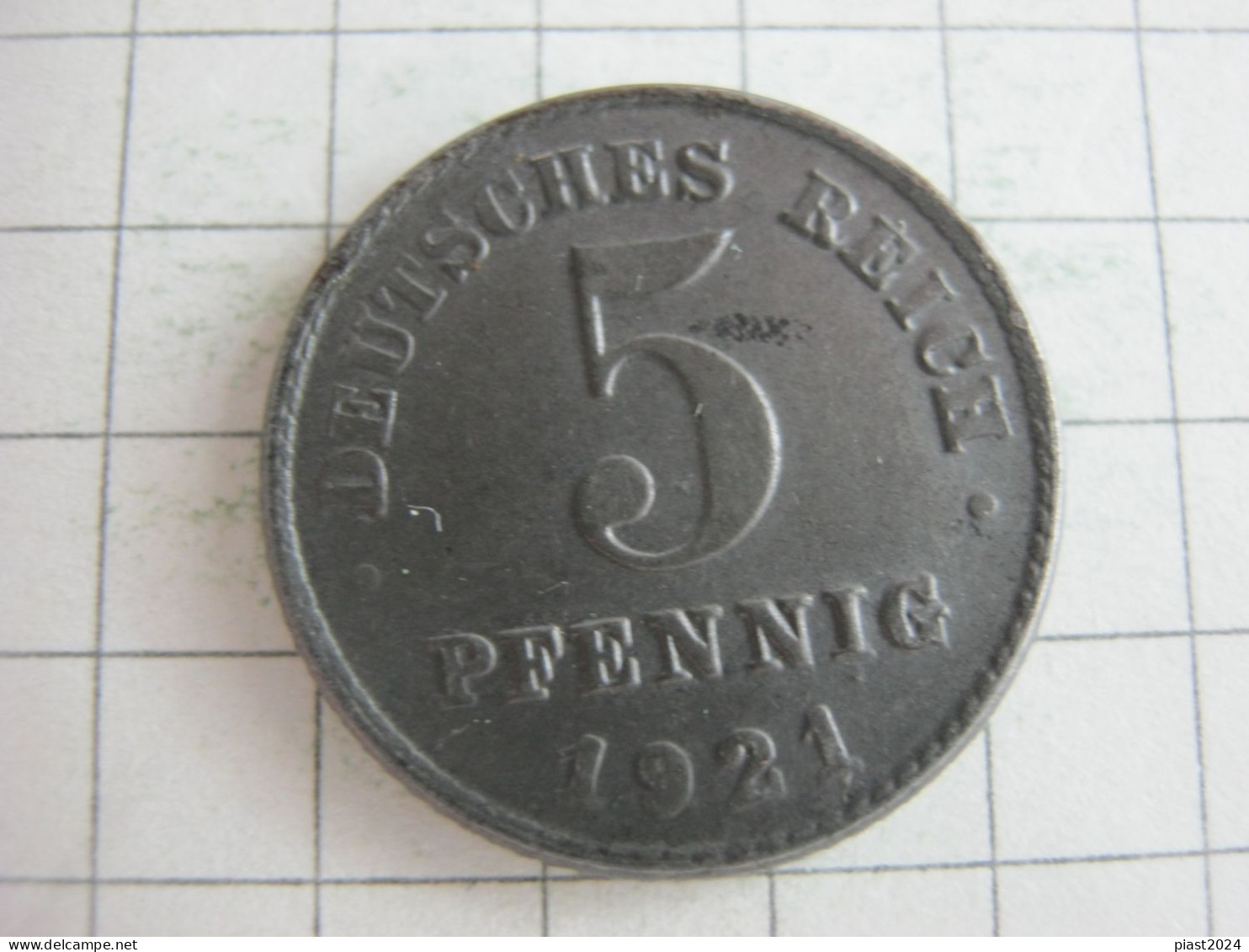 Germany 5 Pfennig 1921 G - 5 Pfennig