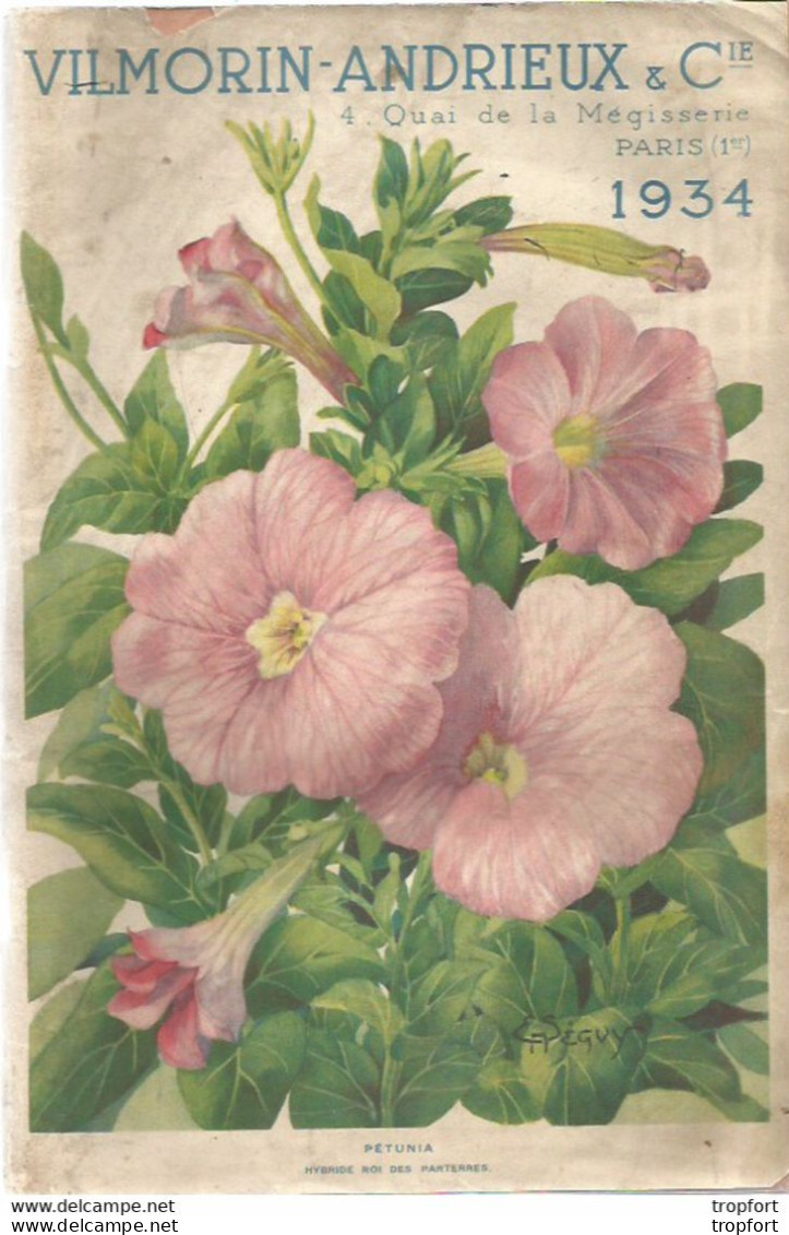 M12 Cpa / Superbe CATALOGUE VILMORIN-ANDRIEUX 1934 Graines Légumes Fleurs Plantes 200 Pages !!! Jardinage - Pubblicitari