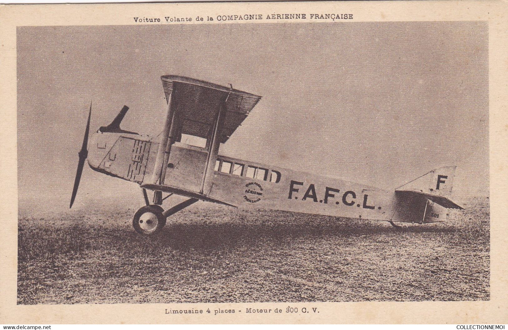 COMPAGNIE AERIENNE FRANCAISE ,,limousine 4 Places  ,,,VOITURE VOLANTE ,,, F.A.F.C.L. - 1919-1938: Between Wars