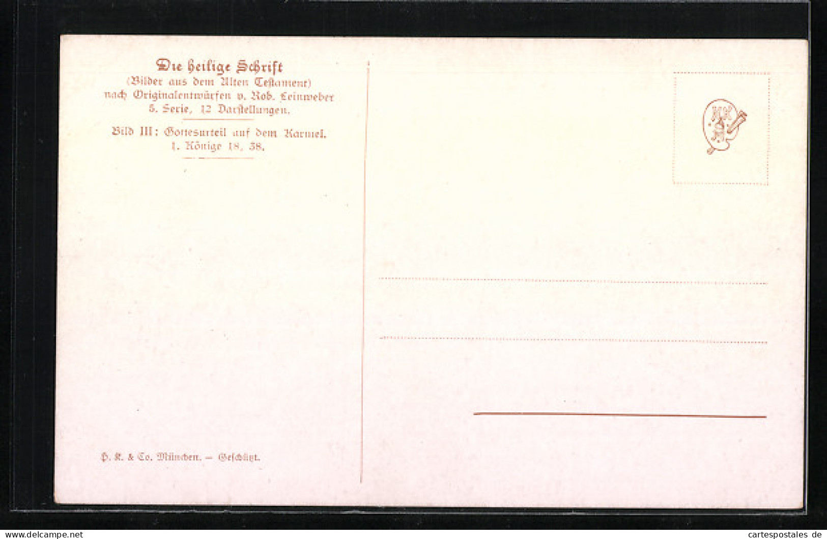 Künstler-AK L'Histoire Sainte, Ancien Testament, Jugement De Dieu Sur Le Mont Carmel  - Sonstige & Ohne Zuordnung