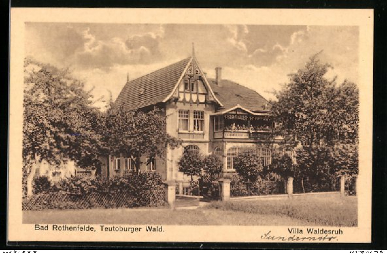 AK Bad Rothenfelde, Hotel-Villa Waldesruh, Teilansicht  - Bad Rothenfelde