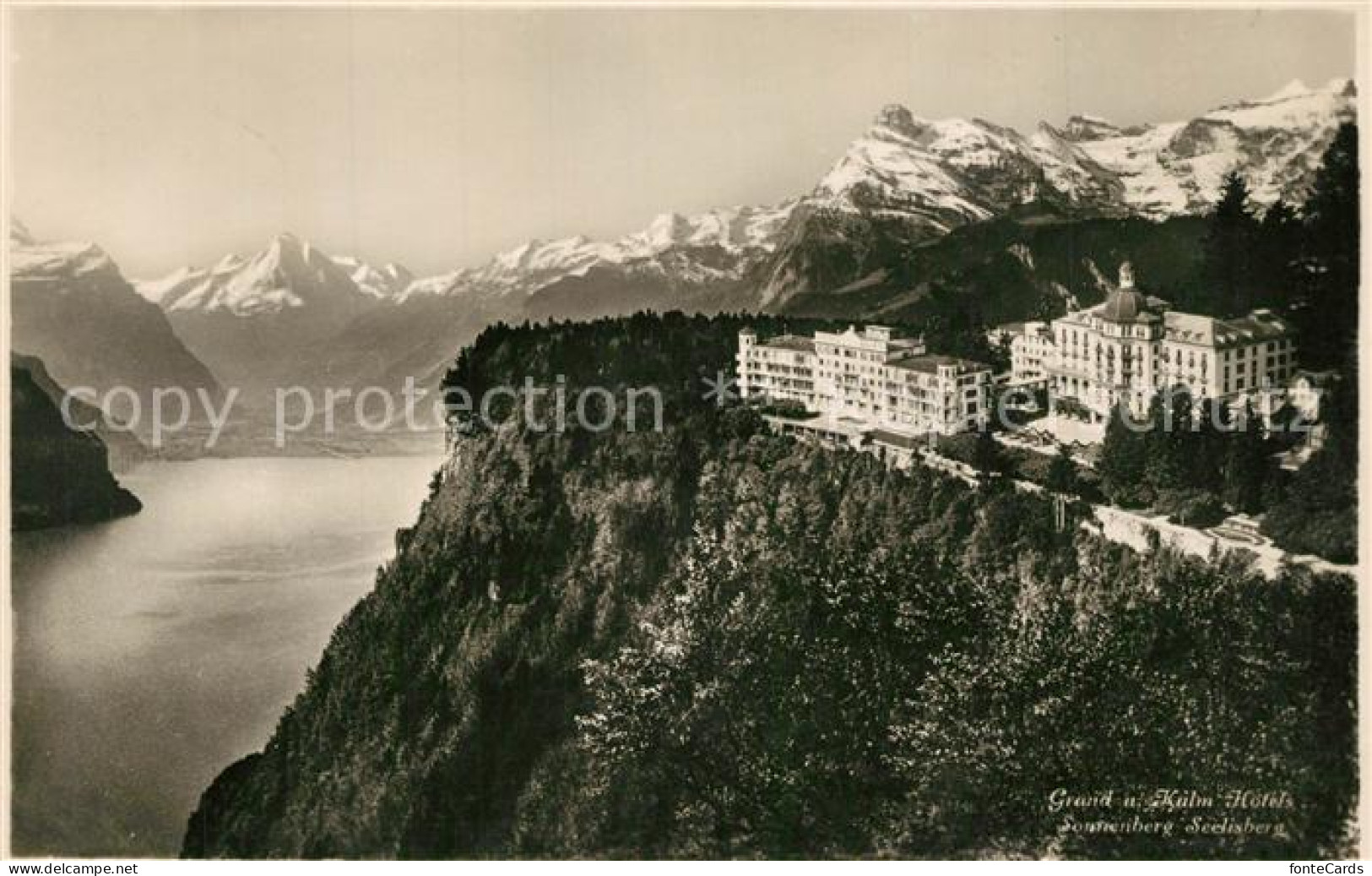 13299720 Seelisberg UR Panorama Mit Grand Und Kulm Hotels Seelisberg UR - Andere & Zonder Classificatie