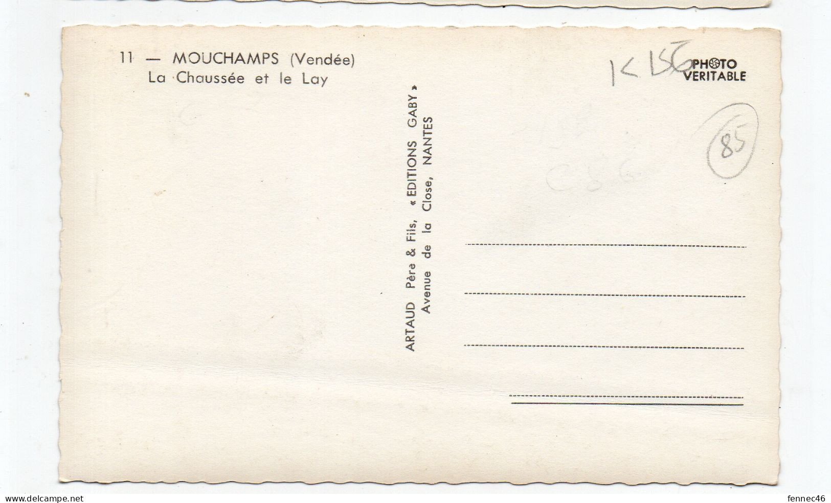 85 - MOUCHAMPS - La Chaussée Et Le Lay (K156) - Autres & Non Classés