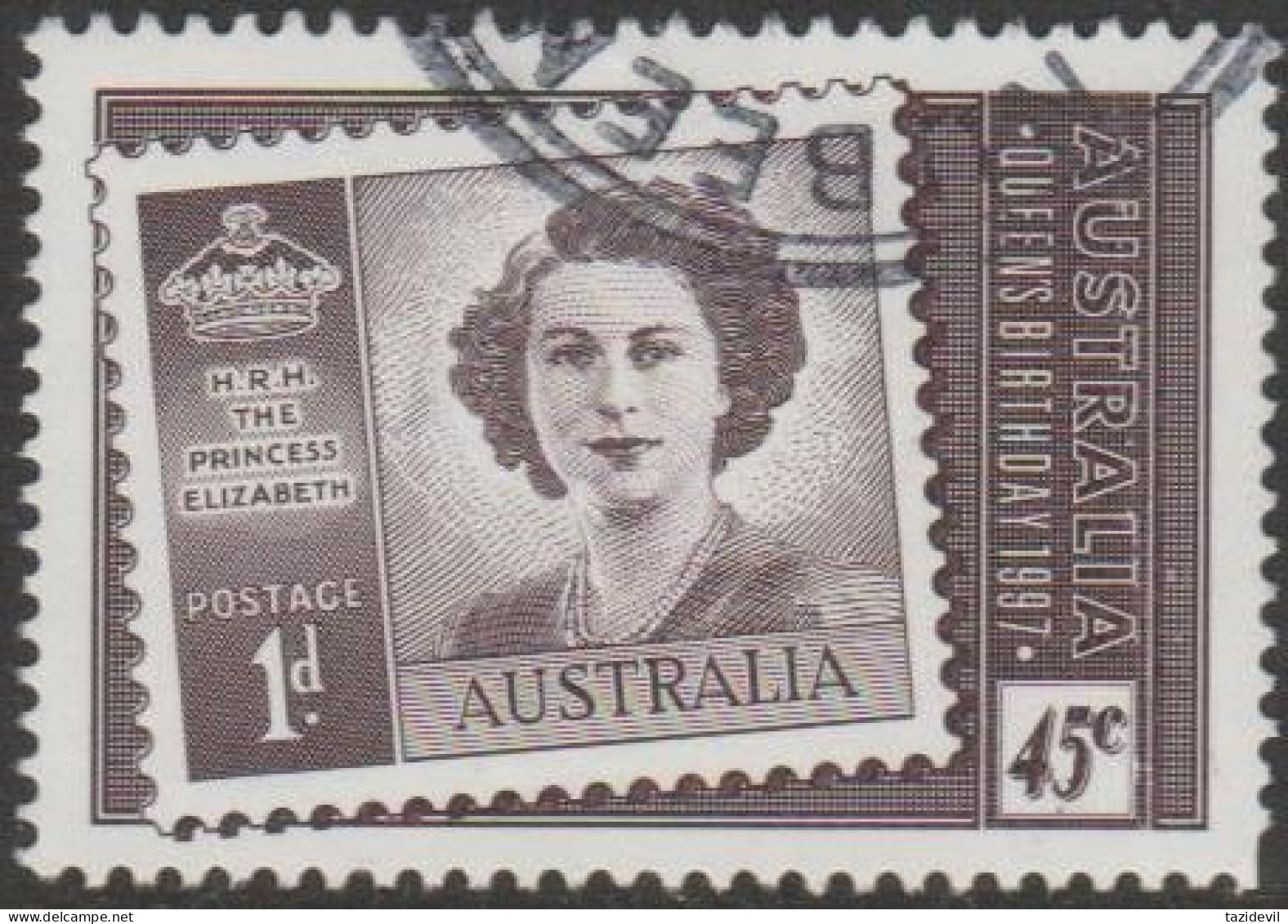 AUSTRALIA - USED 1997 45c Queen Elizabeth II Birthday - Oblitérés