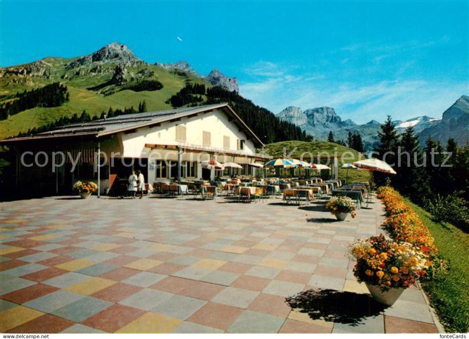 13298772 Engelberg OW Sonnenterrasse Bergrestaurant Ristis Brunni Engelberg OW - Altri & Non Classificati