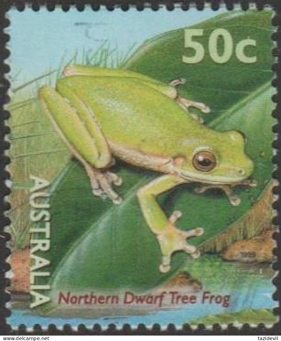 AUSTRALIA - USED 1999 50c Small Pond - Roth's Tree Frog - Used Stamps