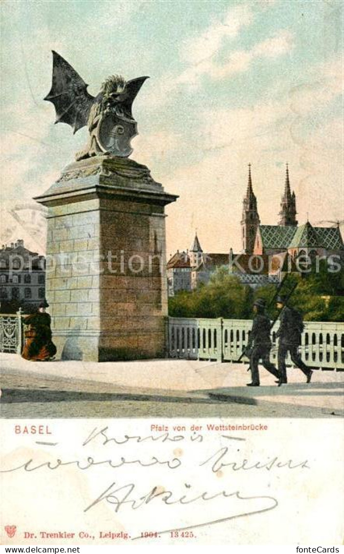 13298411 Basel BS Pfalz Von Der Wettsteinbruecke Basel BS - Altri & Non Classificati