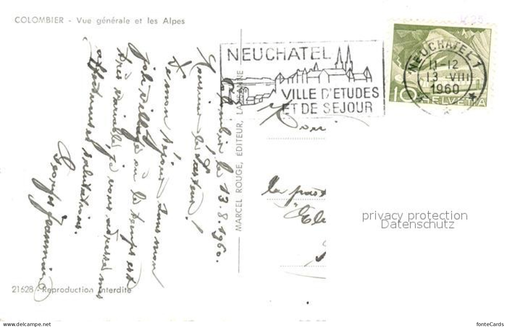 13298388 Colombier NE Seepartie Mit Alpen Colombier NE - Andere & Zonder Classificatie