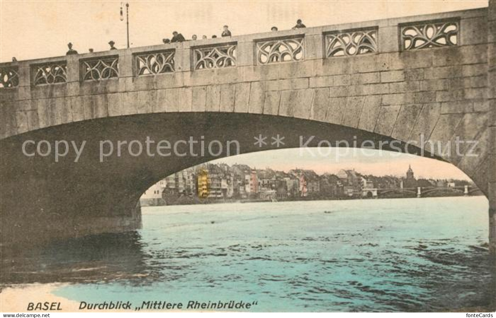 13298371 Basel BS Brueckenbogen Der Mittlerern Bruecke Basel BS - Altri & Non Classificati