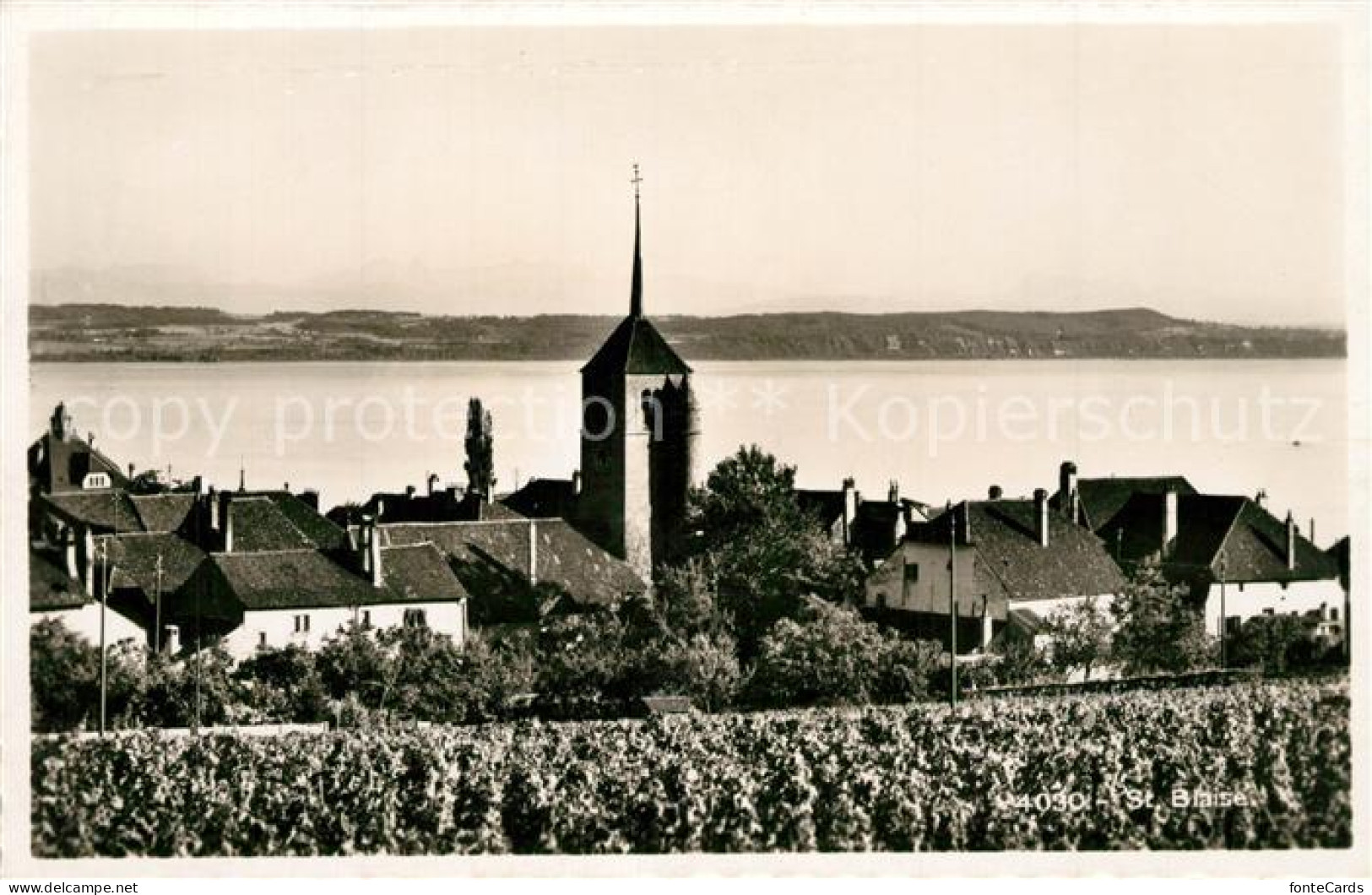 13297972 St Blaise Neuchatel Ortsmotiv Mit Kirche Vue Au Lac St Blaise Neuchâtel - Altri & Non Classificati