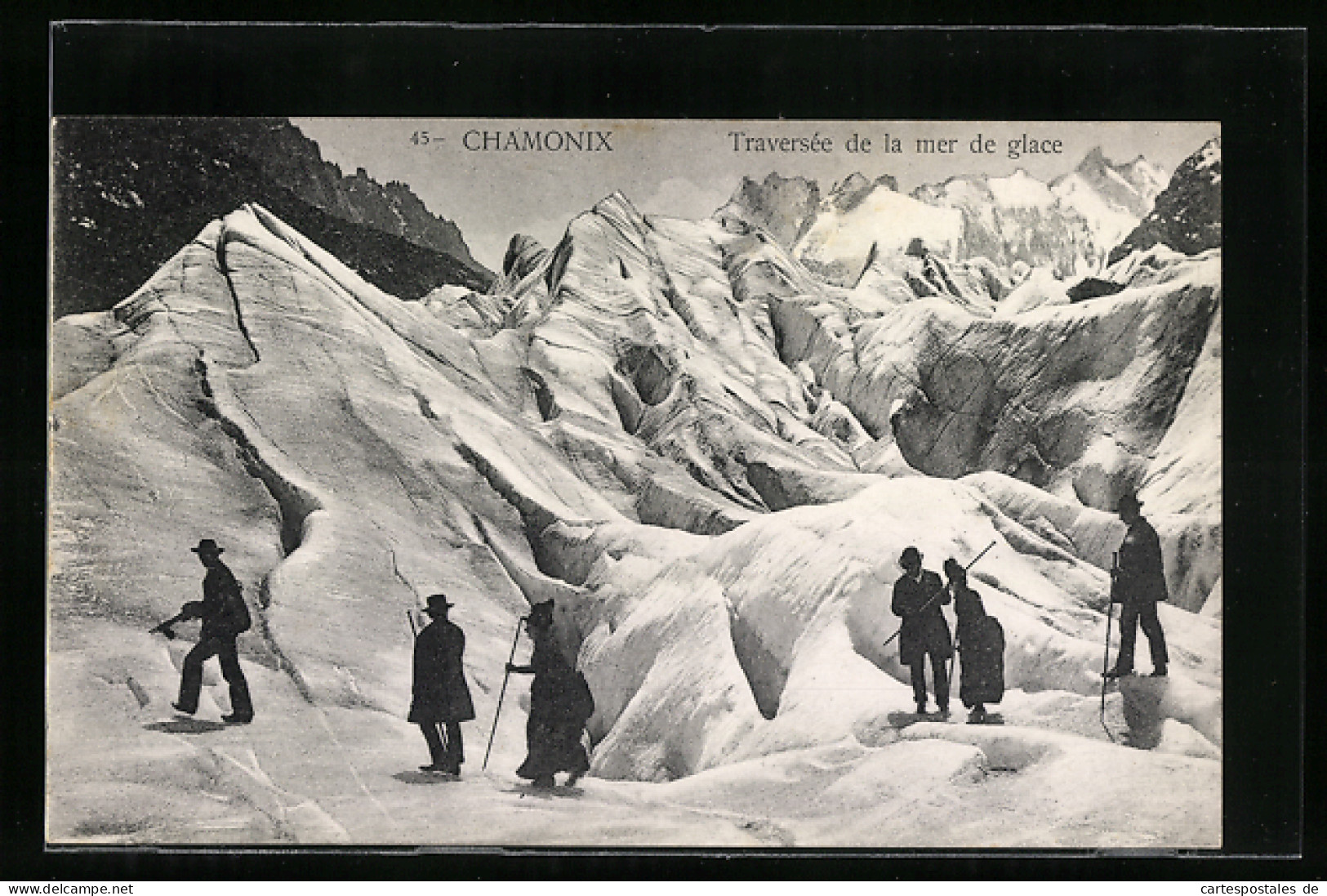 CPA Chamonix, Traversée De La Mer De Glace  - Autres & Non Classés