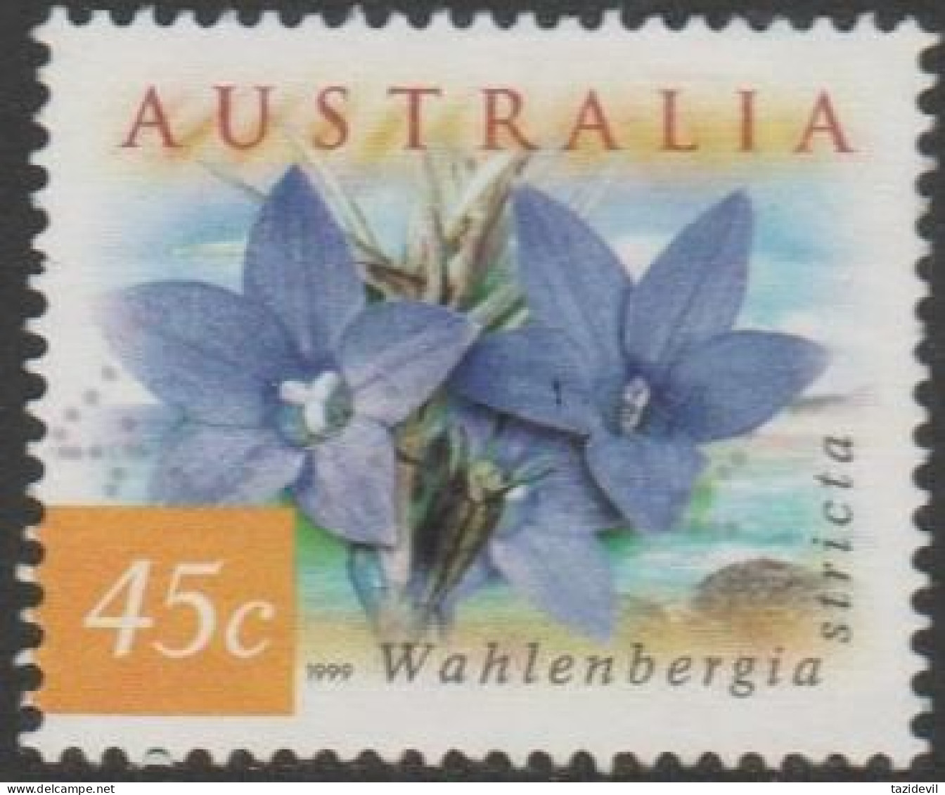 AUSTRALIA - USED 1999 45c Coastal Flowers - Wahalen Bergia - Used Stamps