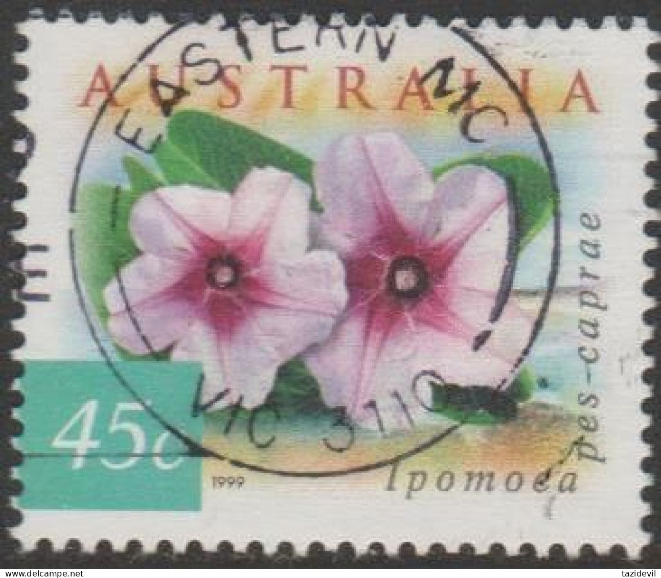 AUSTRALIA - USED 1999 45c Coastal Flowers - Impomoea - Gebruikt