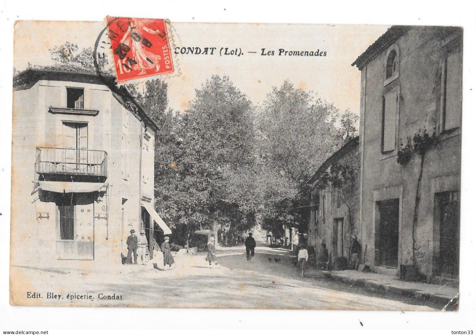 CONDAT - 46 - Les Promenades - VUE TRES RARE - TOUL 7 - - Andere & Zonder Classificatie