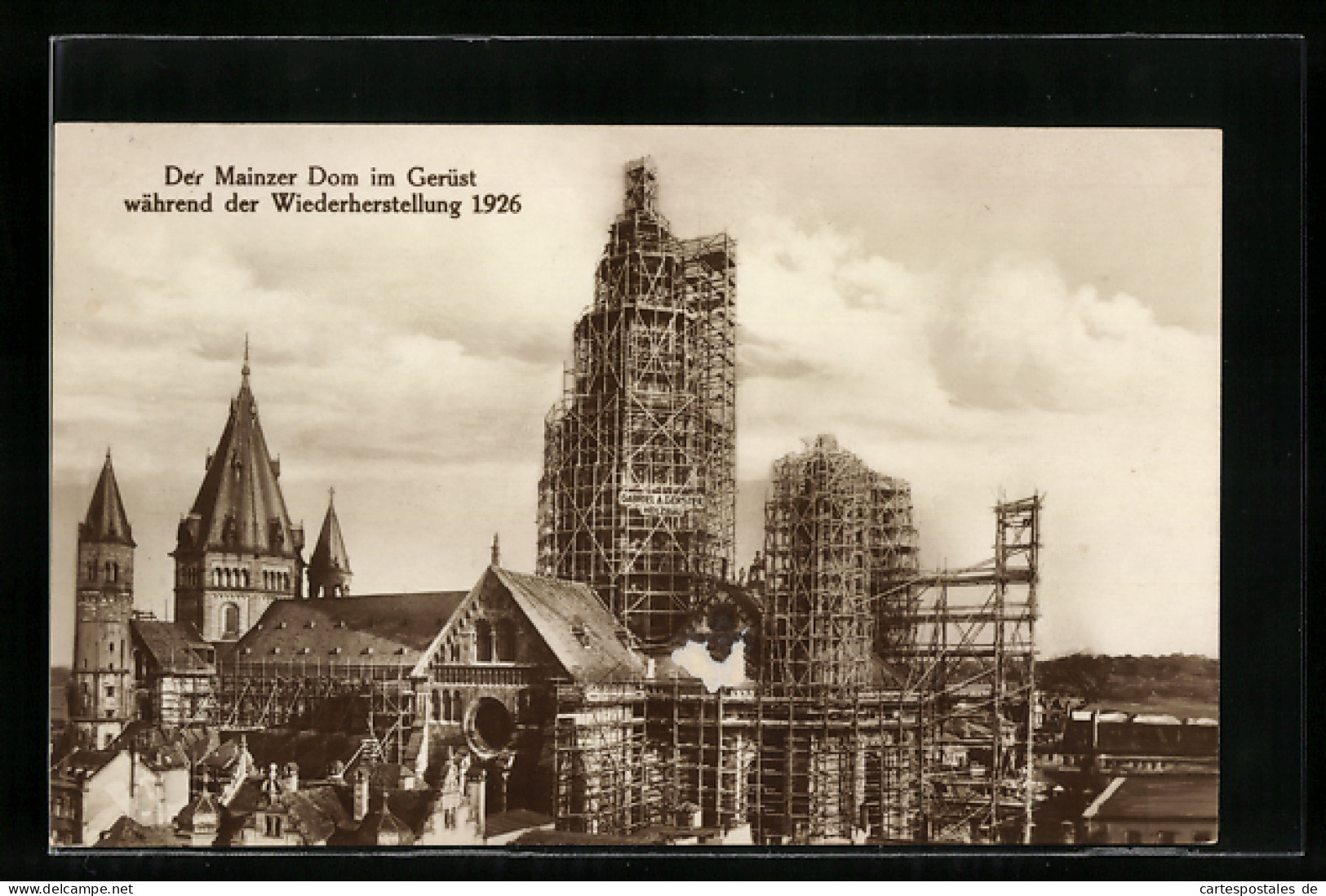 AK Mainz, Mainzer Dom Im Gerüst 1926  - Mainz