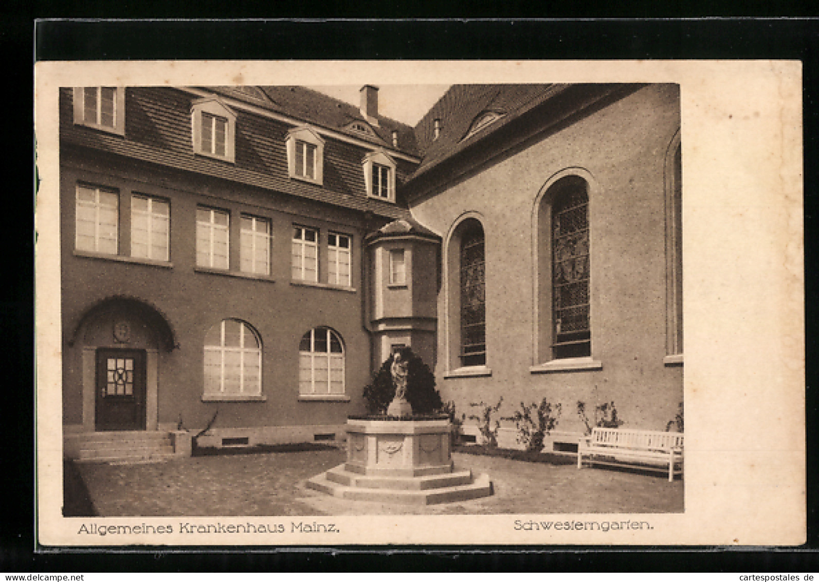 AK Mainz, Blick Auf Den Schwesterngarten Des Allgemeinen Krankenhauses  - Mainz