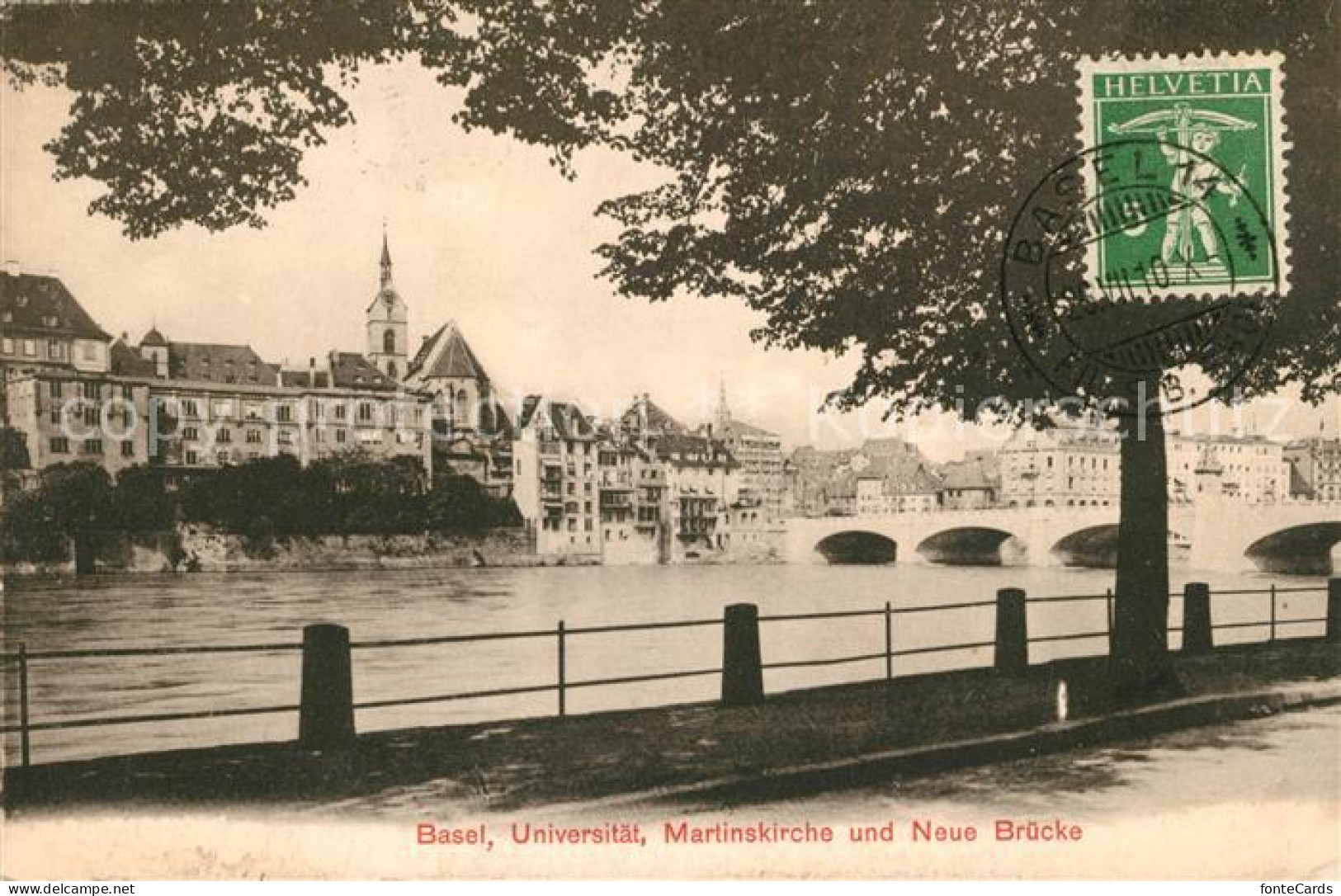 13297770 Basel BS Universitaet Martinskirche Neue Bruecke Basel BS - Otros & Sin Clasificación