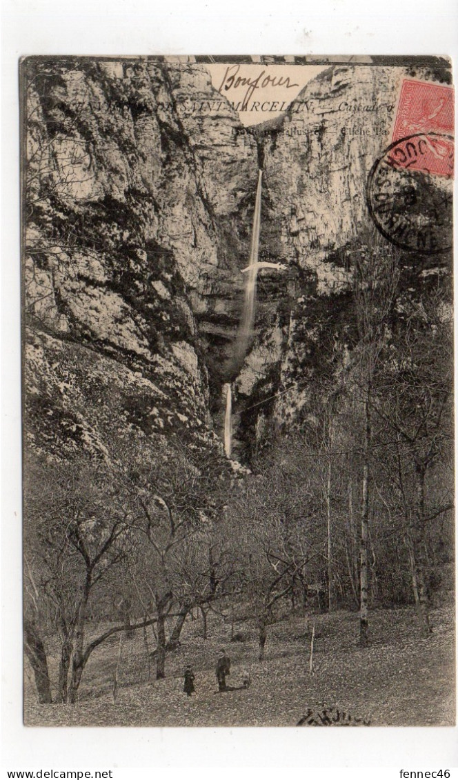 38 - SAINT MARCELLIN - Cascade - Animée - 1908 (K159) - Saint-Marcellin