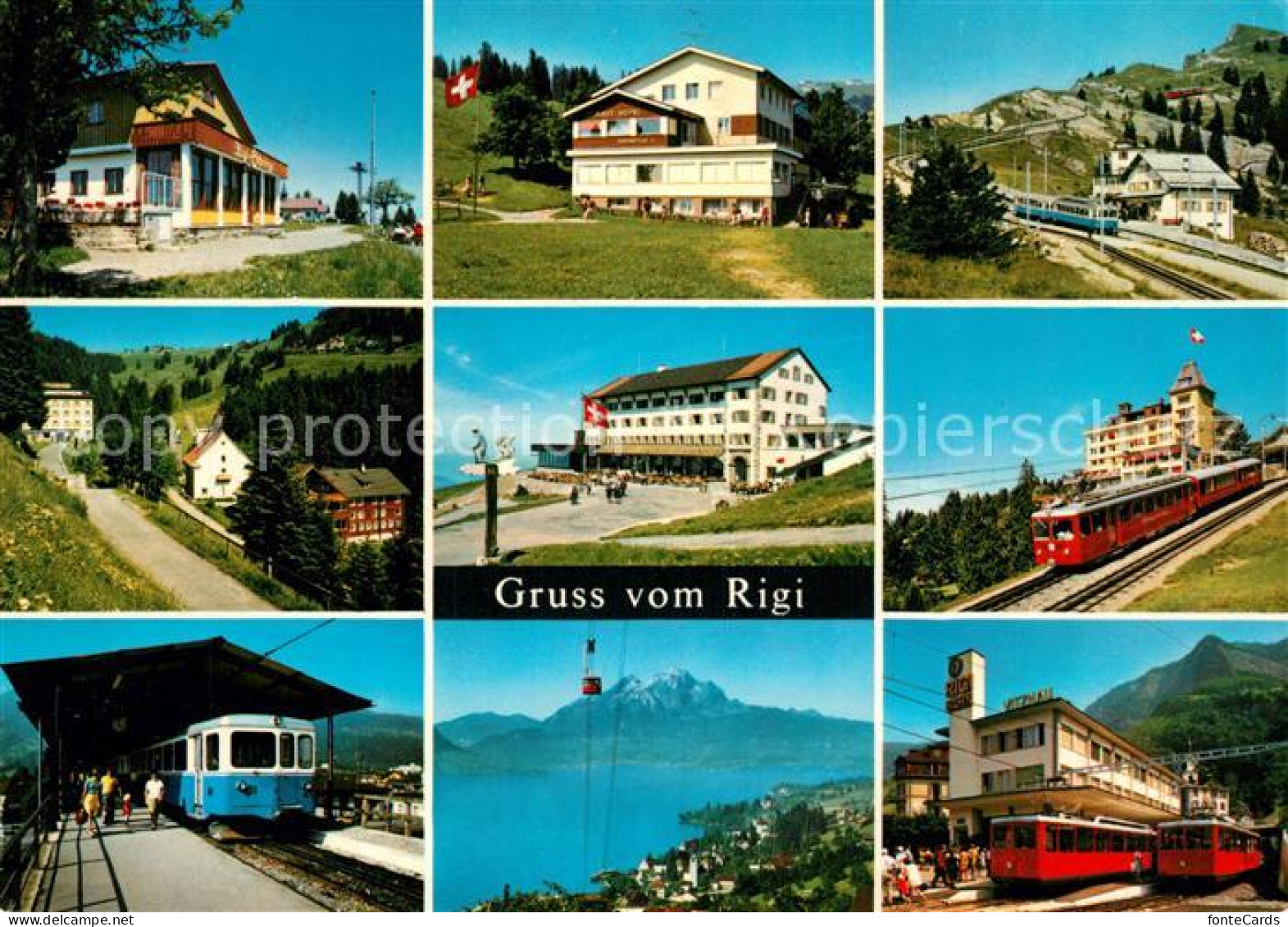 13296344 Rigi Hochflue Bahnstrecke Scheidegg First Staffel Kloesterli Kulm Kaltb - Altri & Non Classificati