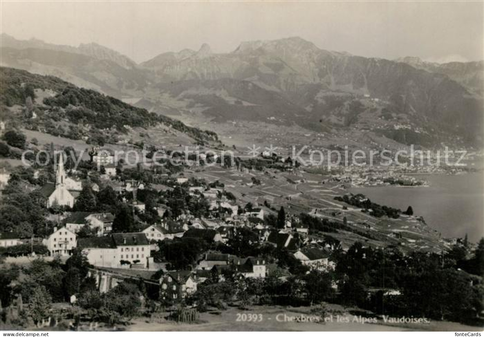 13296333 Chexbres Fliegeraufnahme Seepartie Alpes Vaudoises Chexbres - Altri & Non Classificati