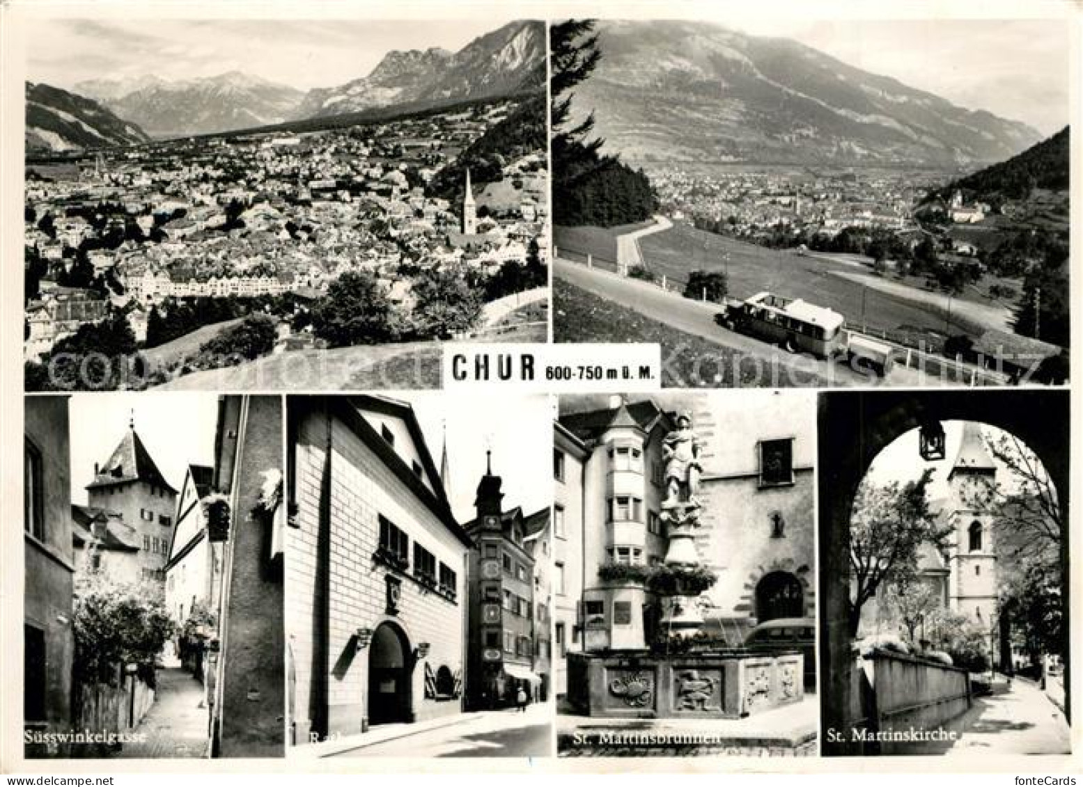 13293122 Chur GR Suesswinkelgasse St. Martinsbrunnen Und Kirche Chur GR - Other & Unclassified