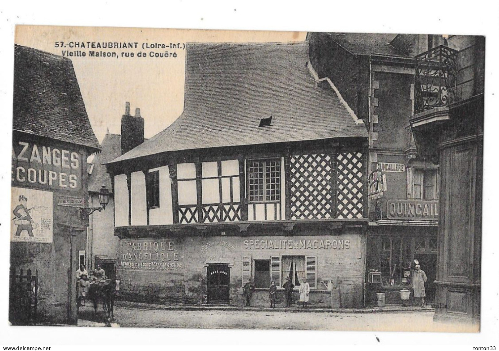 CHATEAUBRIANT - 44 -  Vieille Maison Rue De Couéré   - TOUL 7 - - Châteaubriant