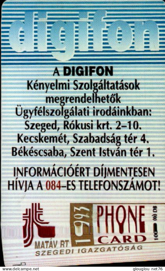 TELECARTE HONGRIE.. - Hungary