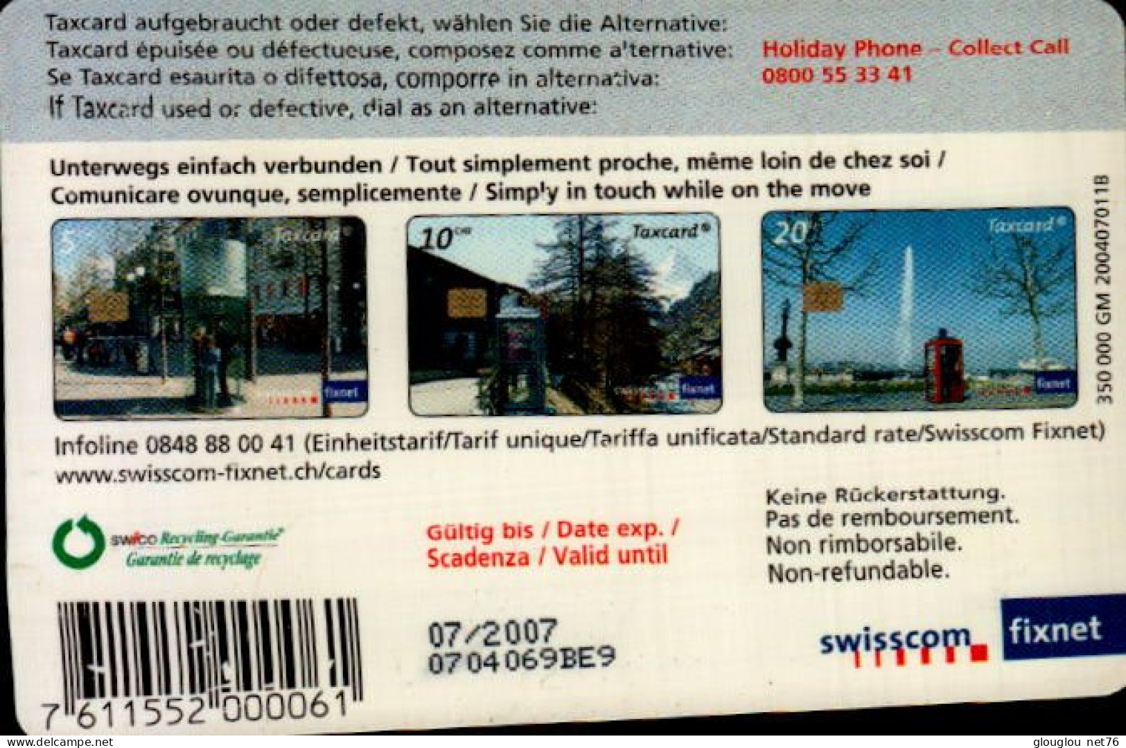 TELECARTE SUISSE.. - Svizzera