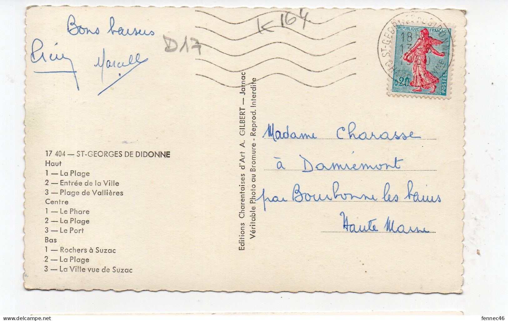 17 - St GEORGES De DIDONNE - Multi-vues - 1960 (K164) - Saint-Georges-de-Didonne
