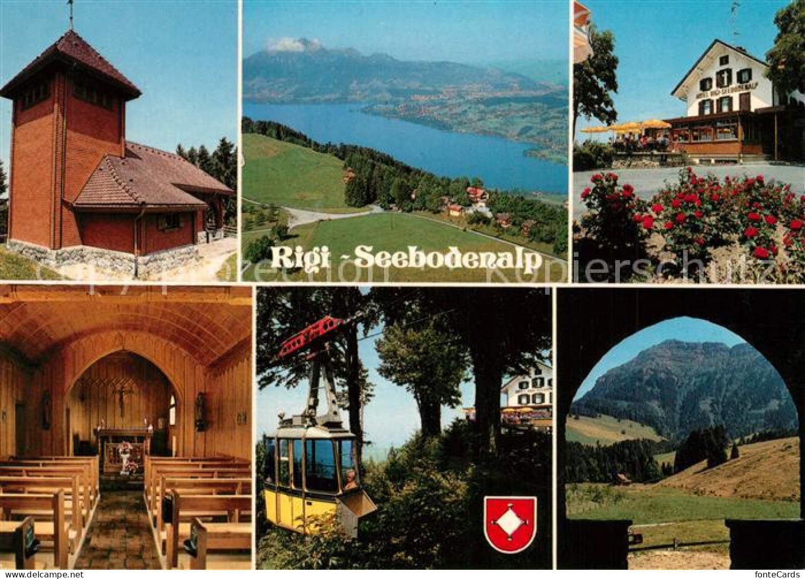 13290042 Rigi Seebodenalp Kirche Luftseilbahn  Rigi - Sonstige & Ohne Zuordnung