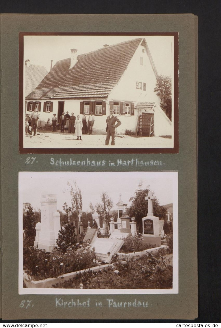 Fotoalbum mit 37 Fotografien, Ansicht Weiler ob Helfenstein, Schulhaus, Wohnhaus, Öschelbronn, Schwäbisch Hall 
