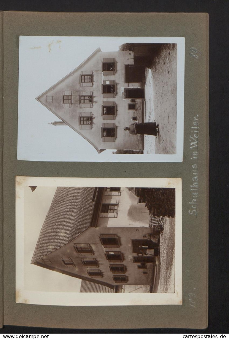 Fotoalbum mit 37 Fotografien, Ansicht Weiler ob Helfenstein, Schulhaus, Wohnhaus, Öschelbronn, Schwäbisch Hall 