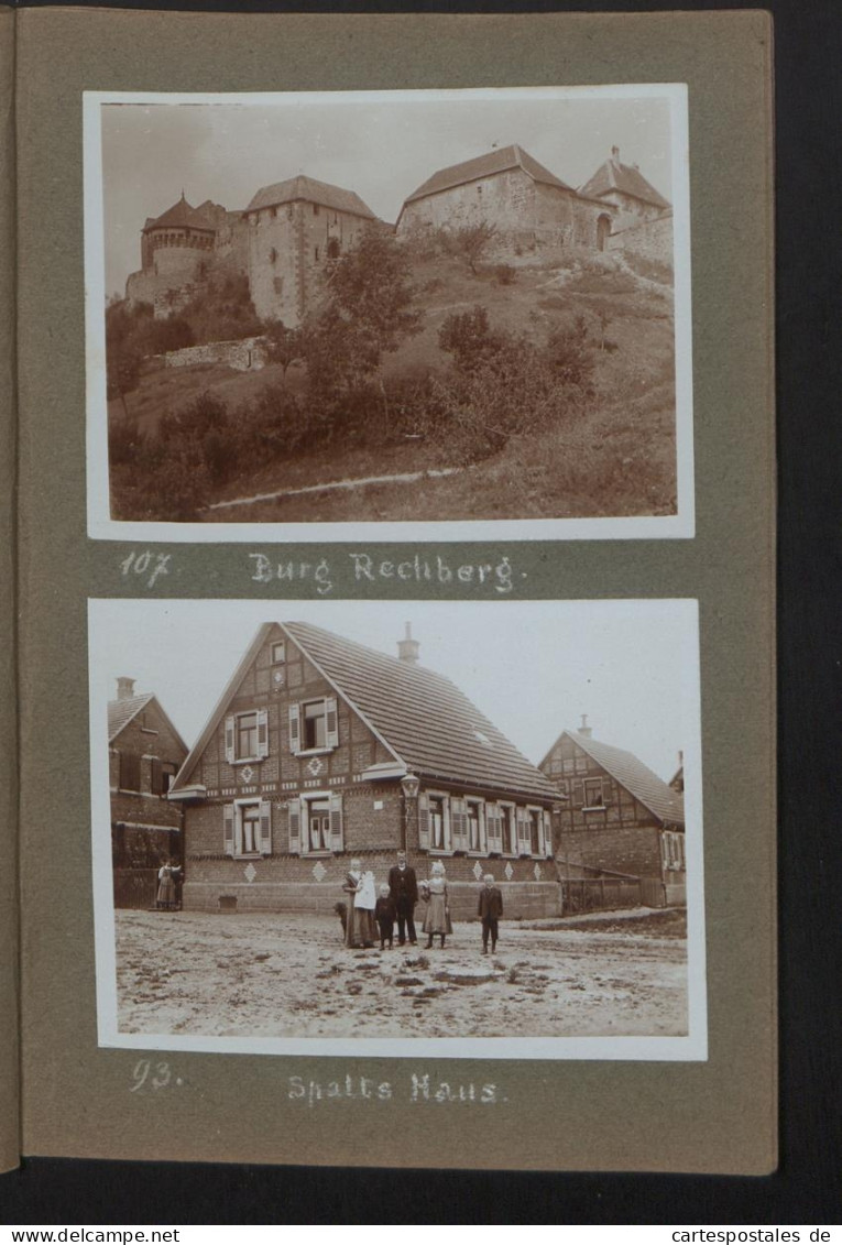 Fotoalbum mit 37 Fotografien, Ansicht Weiler ob Helfenstein, Schulhaus, Wohnhaus, Öschelbronn, Schwäbisch Hall 