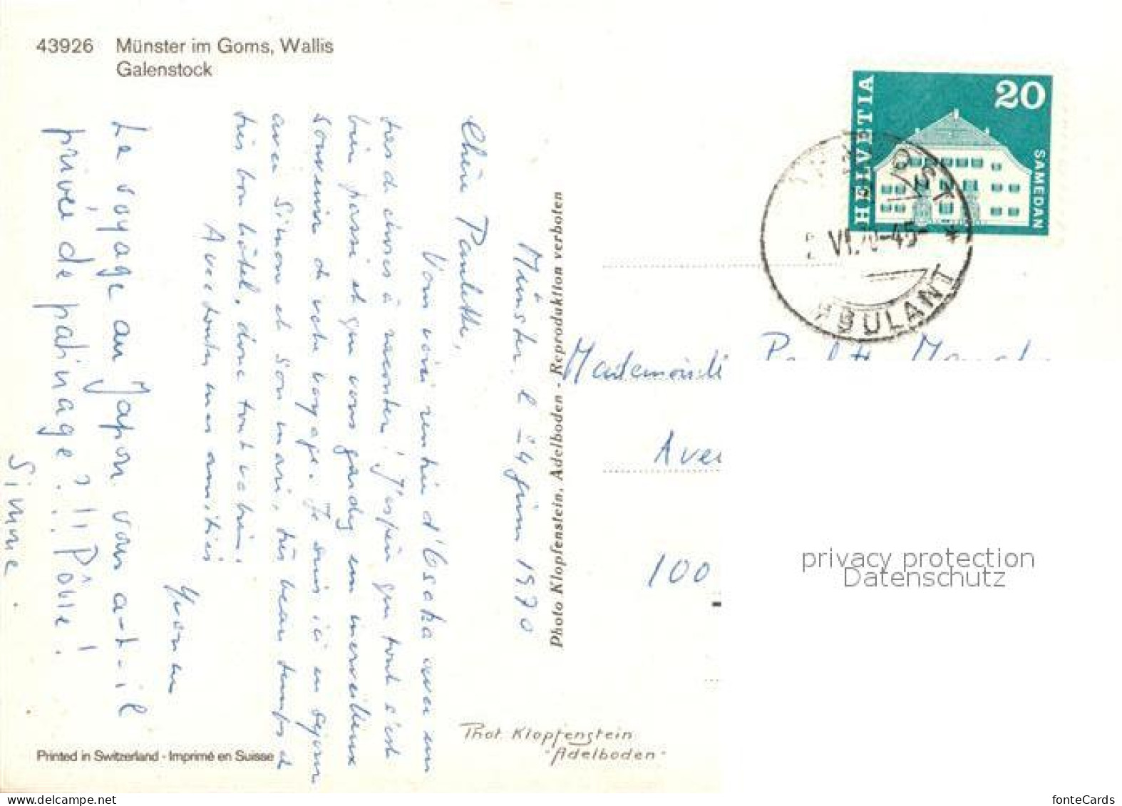 13288958 Muenster Goms Galenstock Panorama Muenster Goms - Other & Unclassified