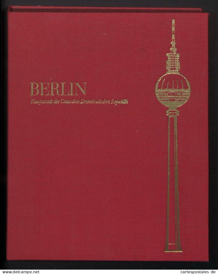 Foto Prachtmappe Mit 42 Fotografien, Ansicht Berlin, Zur Erinnerung An Den Dienst In Der Deutschen Volkspolizei 1974 D  - Albums & Verzamelingen