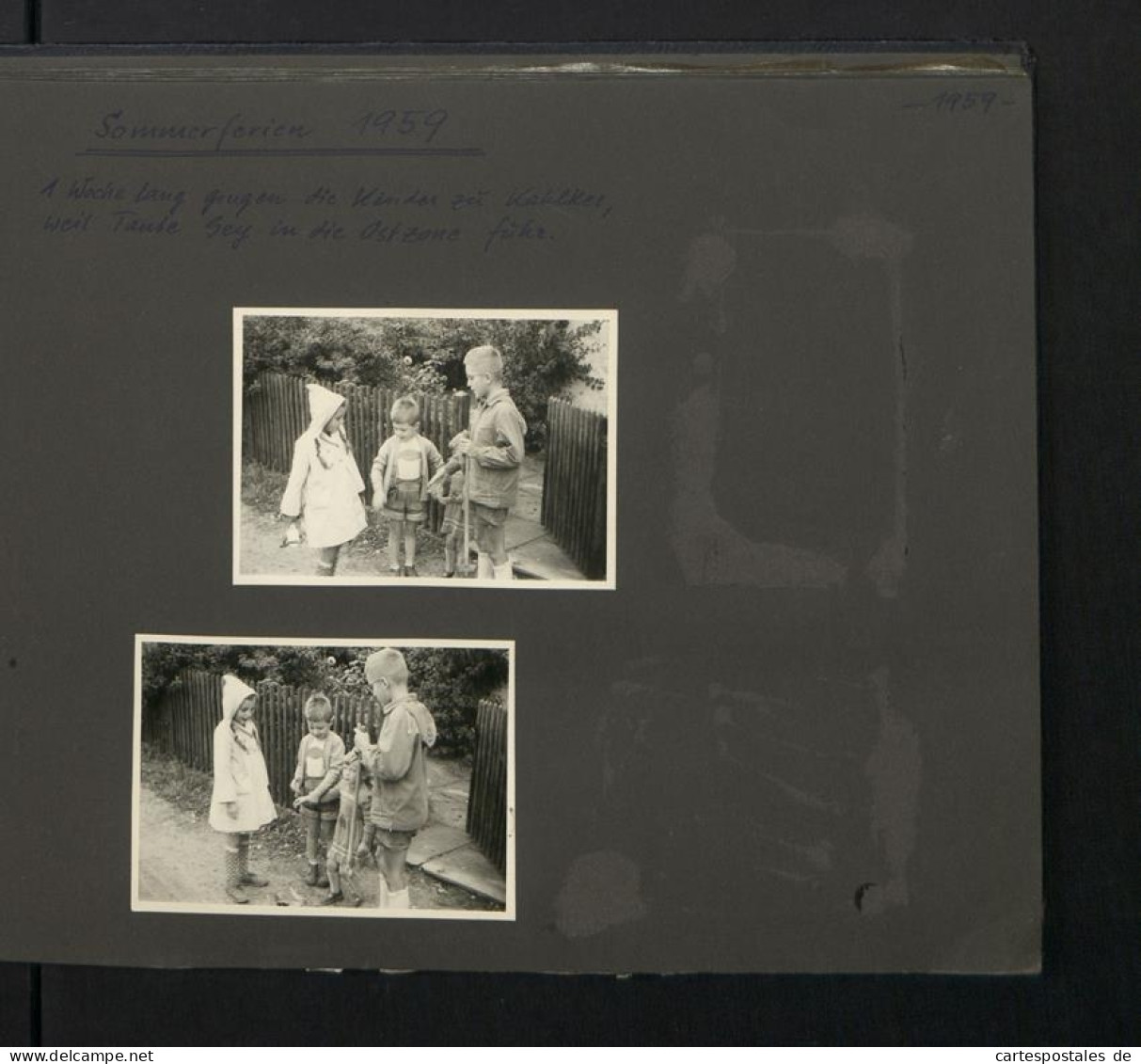 Fotoalbum Mit 199 Fotografien, Ansicht Fehmarn, Familie Hess Auf Reise Mit VW Käfer Nach Der Ostsee, 1959  - Alben & Sammlungen