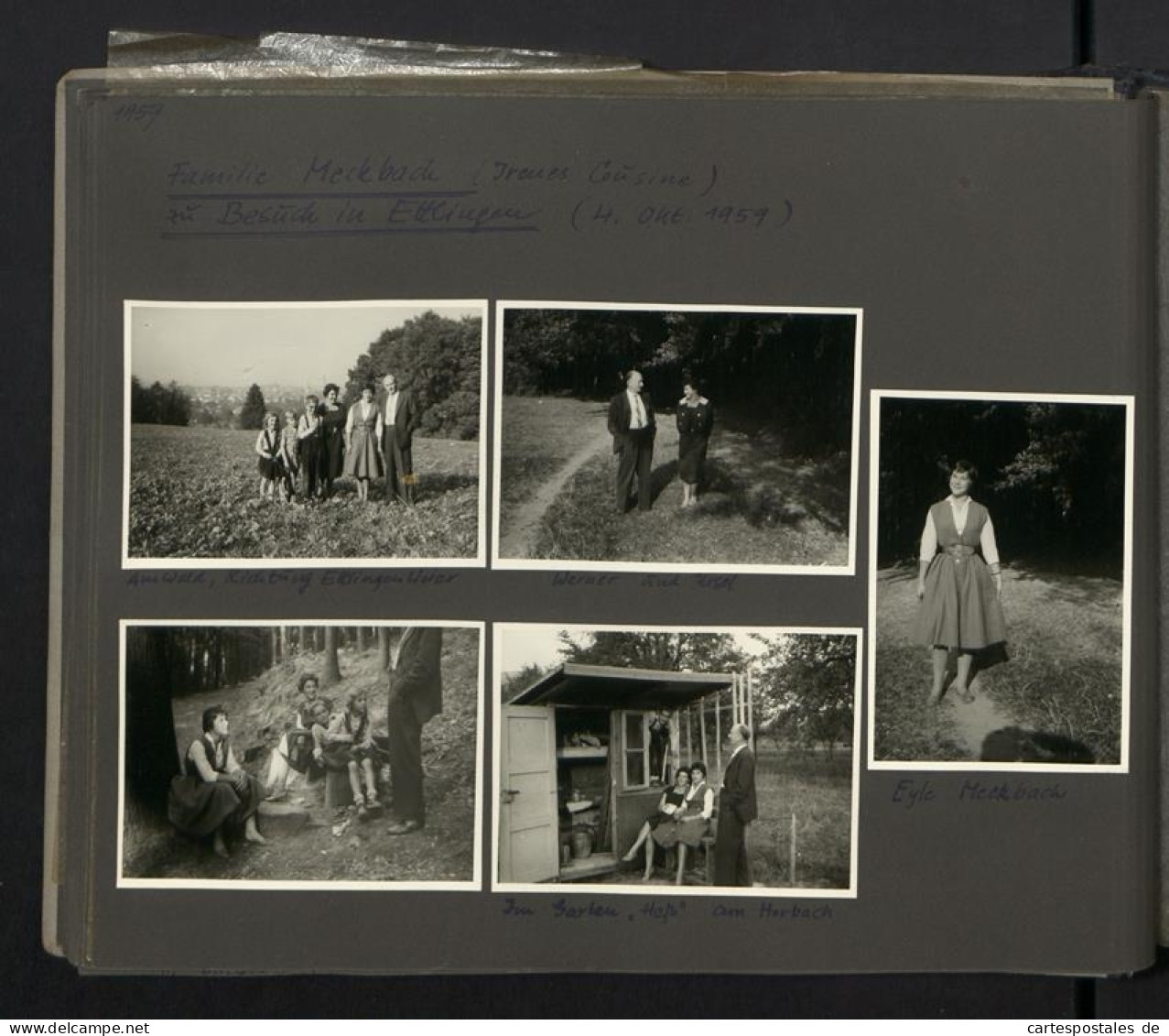 Fotoalbum mit 199 Fotografien, Ansicht Fehmarn, Familie Hess auf Reise mit VW Käfer nach der Ostsee, 1959 