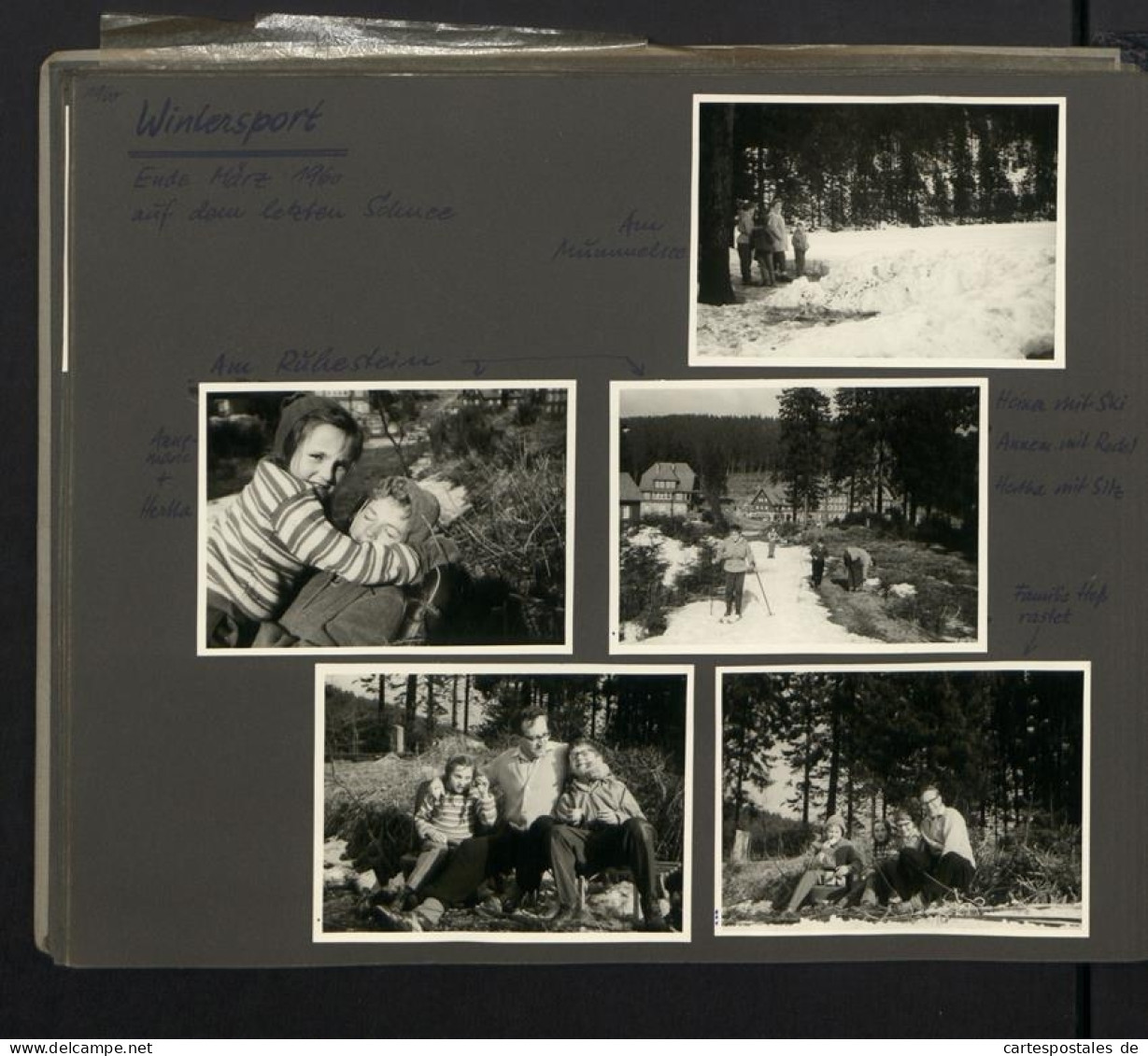 Fotoalbum mit 199 Fotografien, Ansicht Fehmarn, Familie Hess auf Reise mit VW Käfer nach der Ostsee, 1959 