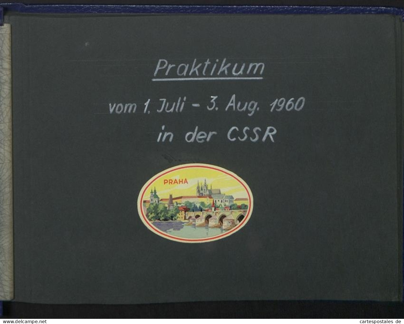 Fotoalbum Mit 132 Fotografien, Deutscher Praktikant In Der Tschechoslowakei CSSR 1960, Ostrava, Prag  - Albums & Collections