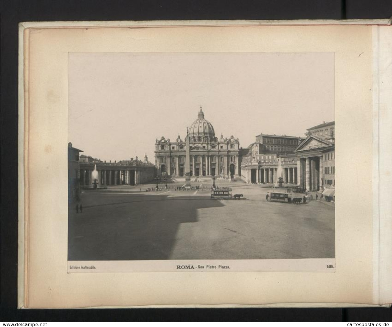 Fotoalbum Mit 40 Fotografien, Edizione Inalterabile, Ansicht Rom, Castello S. Angelo, San Paolo Interno, Foro Trajano  - Albums & Collections