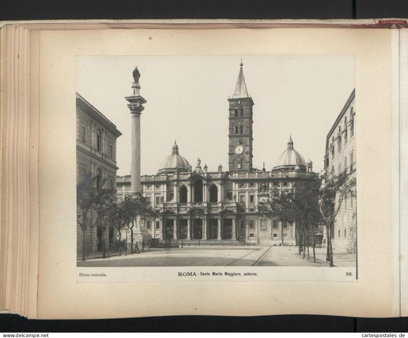 Fotoalbum mit 40 Fotografien, Edizione inalterabile, Ansicht Rom, Castello S. Angelo, San Paolo interno, Foro Trajano 