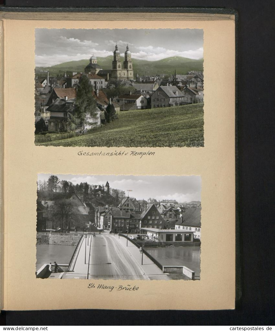 Fotoalbum 138 Fotografien, Ansicht Immenstadt, Privates Reisealbum Allgäu, Kempten, Füssen, Oberstdorf, Würzburg, C  - Albums & Verzamelingen